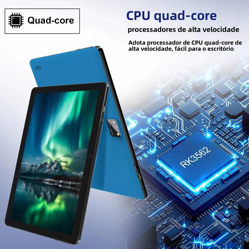 Tablet BAKEN De 10 Polegadas Android 15 Quad-core 64GB RAM 1TB